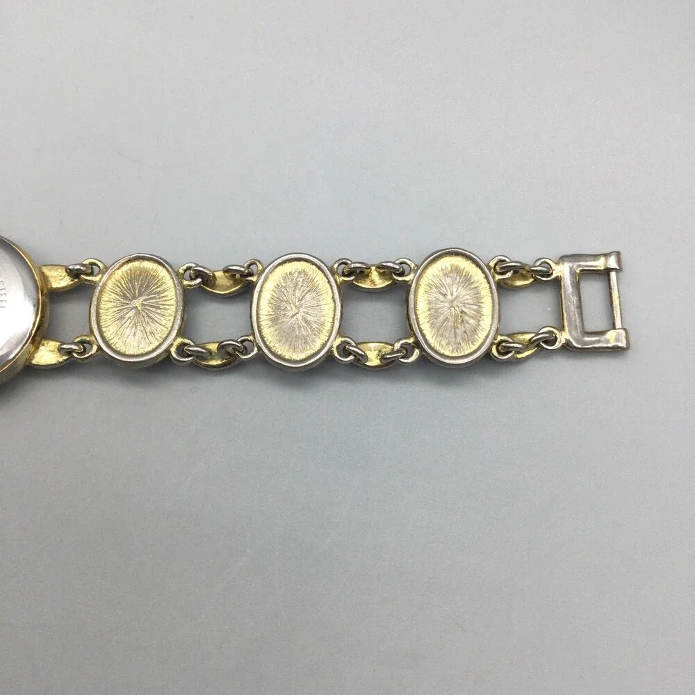 Cardini Womens Watch 21mm MOP Dial Multicolor Scarab Bracelet New Battery 6.75